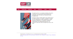 Desktop Screenshot of korfflaw.com